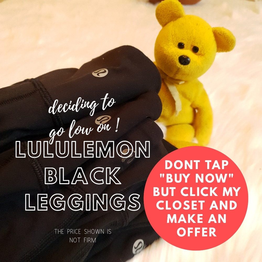 Lululemon Wunder Under Black Legging